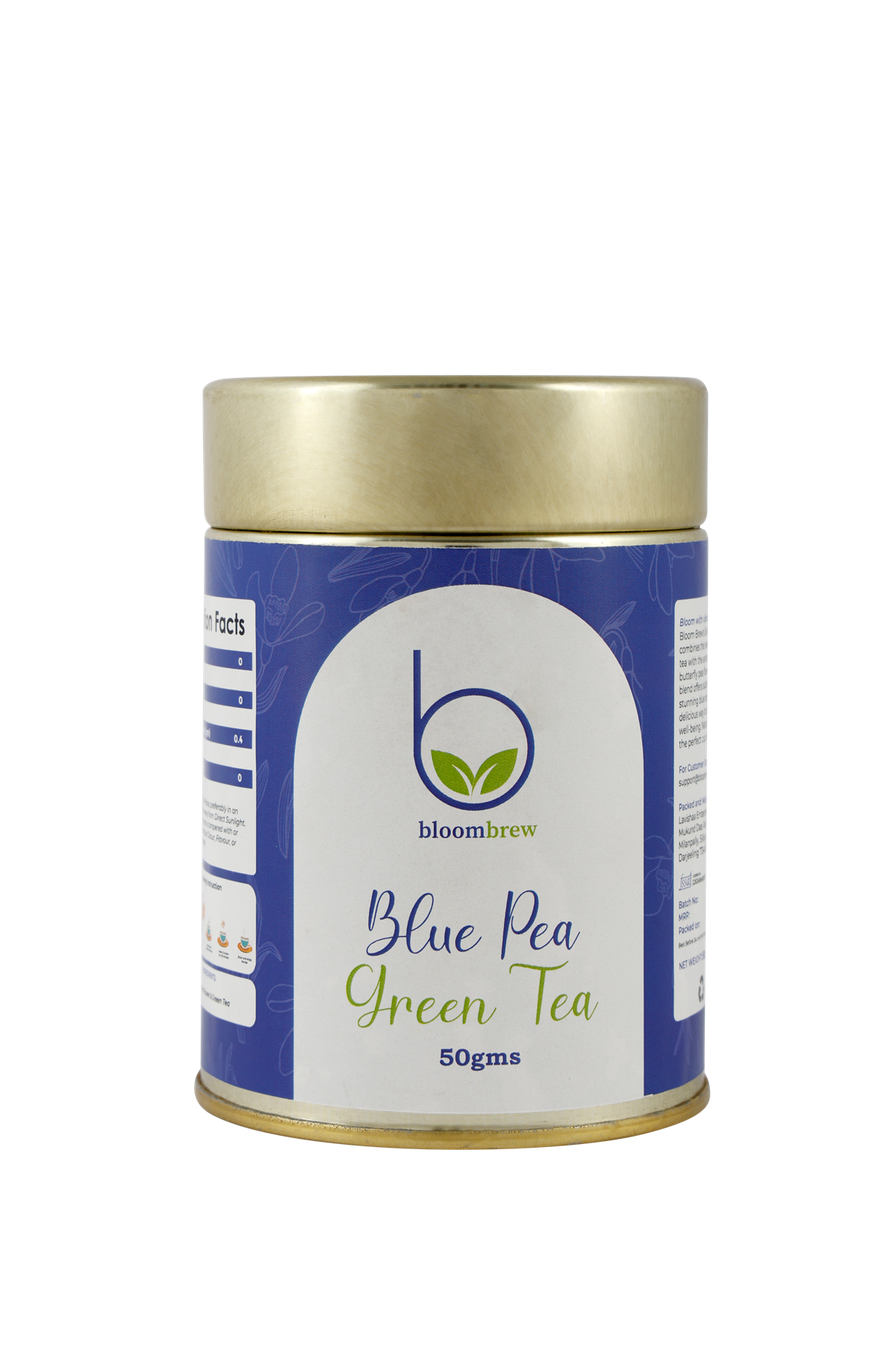 BloomBrew Blue Pea Green Tea